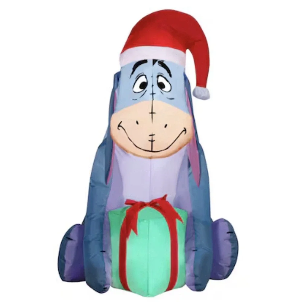 Disney 3.5-ft Lighted‎ Winnie-the-Pooh. Eeyore Merry Christmas Inflatable